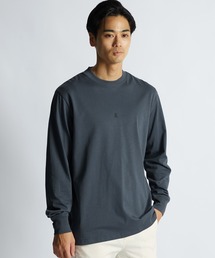 LANVIN en Bleu | シルキータッチ クルーネック ロンT(Tシャツ/カットソー)