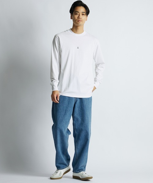 LANVIN en Bleu(ランバンオンブルー)の「シルキータッチ クルーネック ロンT(Tシャツ/カットソー・メンズ・ブルーグレー/ネイビー/グレー/ブラック/ホワイト・46/48/50/52)」の8枚目の写真