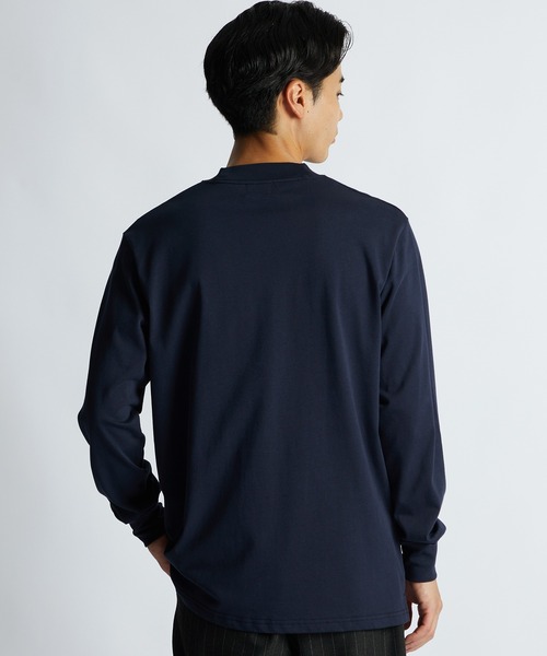 LANVIN en Bleu(ランバンオンブルー)の「シルキータッチ クルーネック ロンT(Tシャツ/カットソー・メンズ・ブルーグレー/ネイビー/グレー/ブラック/ホワイト・46/48/50/52)」の17枚目の写真
