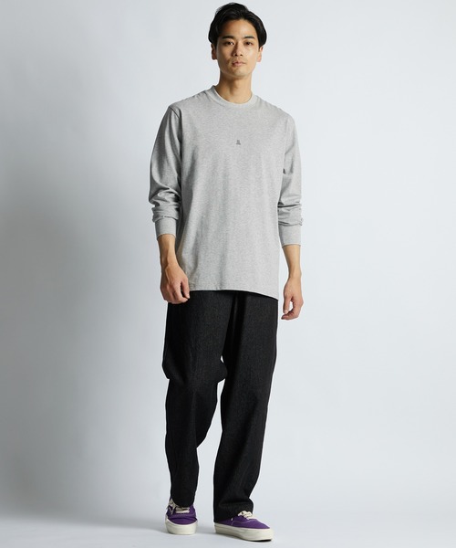 LANVIN en Bleu(ランバンオンブルー)の「シルキータッチ クルーネック ロンT(Tシャツ/カットソー・メンズ・ブルーグレー/ネイビー/グレー/ブラック/ホワイト・46/48/50/52)」の12枚目の写真