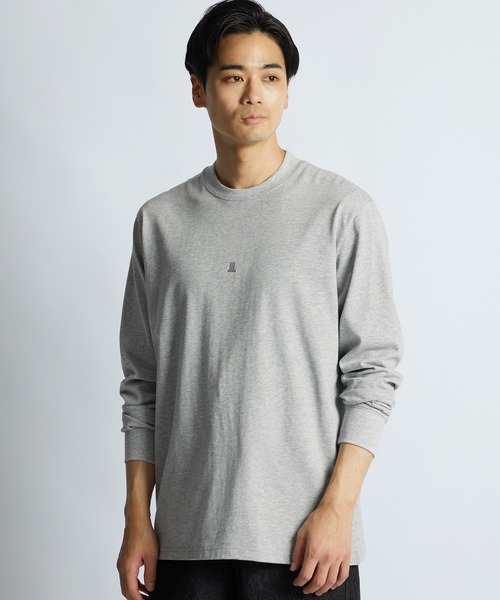 LANVIN en Bleu(ランバンオンブルー)の「シルキータッチ クルーネック ロンT(Tシャツ/カットソー・メンズ・ブルーグレー/ネイビー/グレー/ブラック/ホワイト・46/48/50/52)」の13枚目の写真