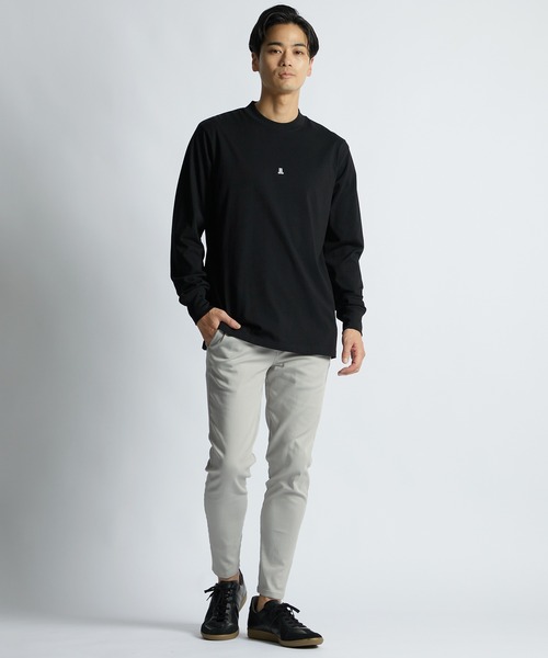 LANVIN en Bleu(ランバンオンブルー)の「シルキータッチ クルーネック ロンT(Tシャツ/カットソー・メンズ・ブルーグレー/ネイビー/グレー/ブラック/ホワイト・46/48/50/52)」の14枚目の写真