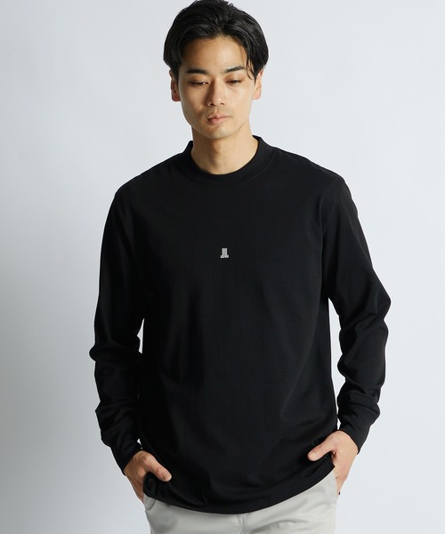 LANVIN en Bleu(ランバンオンブルー)の「シルキータッチ クルーネック ロンT(Tシャツ/カットソー・メンズ・ブルーグレー/ネイビー/グレー/ブラック/ホワイト・46/48/50/52)」の15枚目の写真