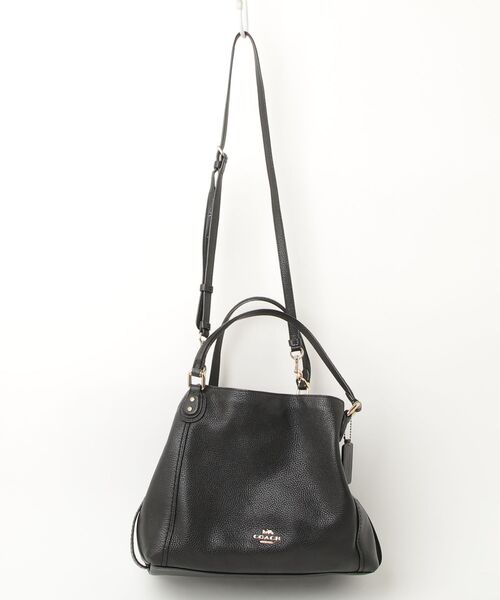 COACH オールレザー 2way ダブルポケット ワンショルダー バッグ セール/ブランド古着】2WAYバッグ（ショルダーバッグ）｜COACH（コーチ
