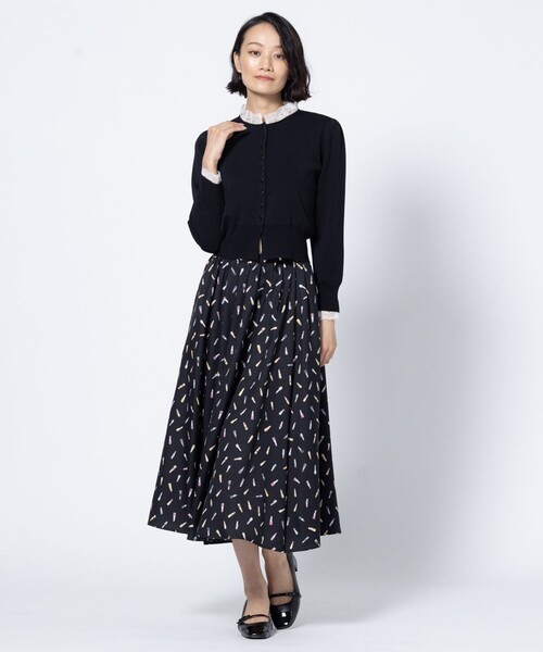 TOCCA（トッカ）の「ROUGE MEMORY スカート（スカート・レディース・ブラック系5/ピンク系5・0/4）」の3枚目の写真