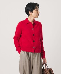 フォックスカシミヤ ポロカーディガン