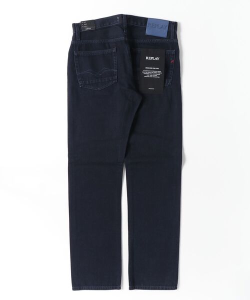 REPLAY(リプレイ)の「ストレートフィットAIDEEN ブルーブラックデニムパンツ(デニムパンツ・メンズ・ダークブルー・W32xL32/W33xL32/W34xL32/W36xL32/W28xL32/W29xL32/W30xL32/W31xL32)」の9枚目の写真