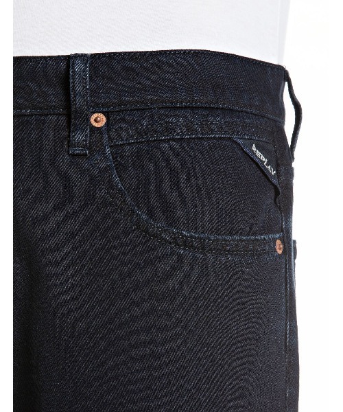 REPLAY(リプレイ)の「ストレートフィットAIDEEN ブルーブラックデニムパンツ(デニムパンツ・メンズ・ダークブルー・W32xL32/W33xL32/W34xL32/W36xL32/W28xL32/W29xL32/W30xL32/W31xL32)」の6枚目の写真