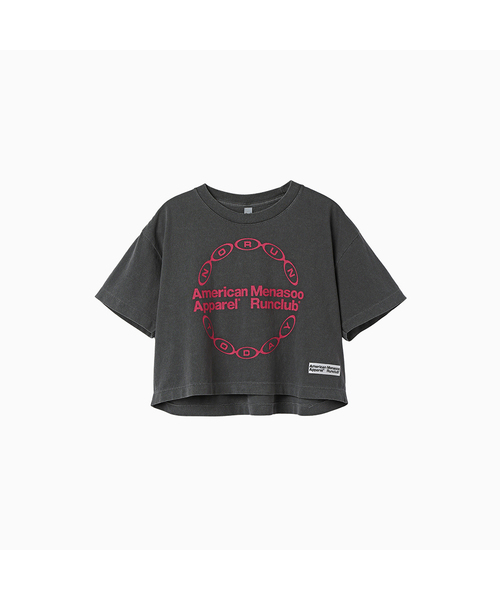MENASOO(ミナス)の「MNS x American apparel Big Circle Logo T-Shirts_Charcoal(Tシャツ/カットソー・レディース・チャコール・SMALL/MEDIUM)」の1枚目の写真