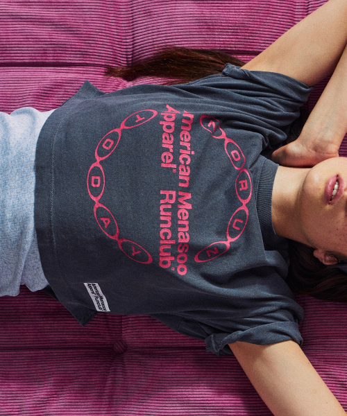 MENASOO(ミナス)の「MNS x American apparel Big Circle Logo T-Shirts_Charcoal(Tシャツ/カットソー・レディース・チャコール・SMALL/MEDIUM)」の12枚目の写真