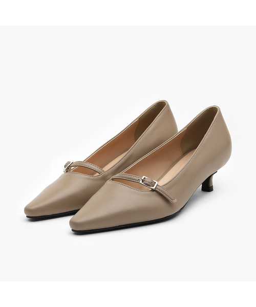 SAPPUN(サプン)の「モビナスクエアパンプスヒール (4/6cm)(パンプス・レディース・ダークベージュ/ベージュ系その他2/ベージュ/ベージュ系その他/ブラウン/ブラウン系その他/ブラック・22.5cm/23cm/23.5cm/24cm/24.5cm/25cm/25.5cm)」の1枚目の写真