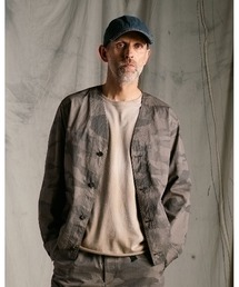 wjk（ダヴルジェイケイ）の「utility light coverall jacket（ノーカラージャケット）」