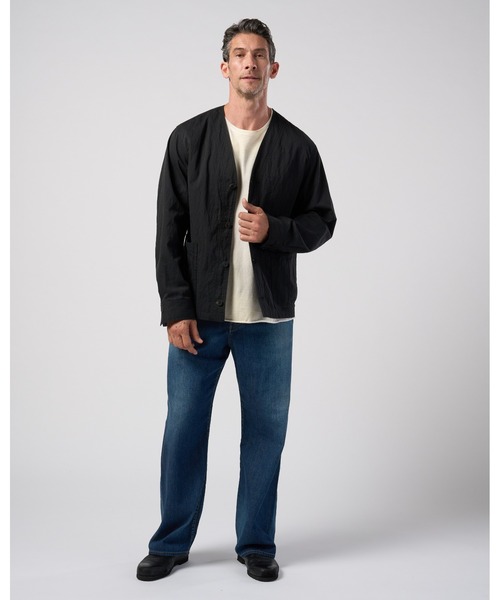 wjk(ダヴルジェイケイ)の「utility light coverall jacket(ノーカラージャケット・メンズ・ブラック/カーキ/グレー系カモフラージュ・X-LARGE/LARGE/MEDIUM/SMALL)」の8枚目の写真