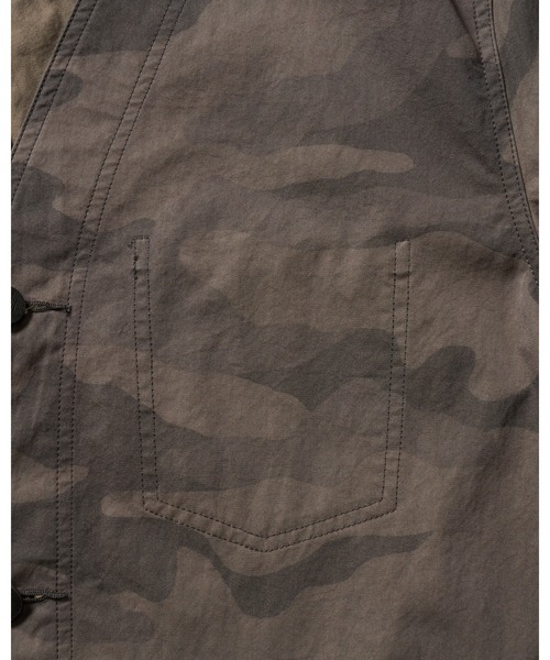 wjk(ダヴルジェイケイ)の「utility light coverall jacket(ノーカラージャケット・メンズ・ブラック/カーキ/グレー系カモフラージュ・X-LARGE/LARGE/MEDIUM/SMALL)」の16枚目の写真