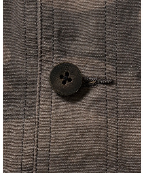 wjk(ダヴルジェイケイ)の「utility light coverall jacket(ノーカラージャケット・メンズ・ブラック/カーキ/グレー系カモフラージュ・X-LARGE/LARGE/MEDIUM/SMALL)」の17枚目の写真