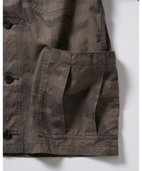 wjk(ダヴルジェイケイ)の「utility light coverall jacket(ノーカラージャケット・メンズ・ブラック/カーキ/グレー系カモフラージュ・X-LARGE/LARGE/MEDIUM/SMALL)」の18枚目の写真