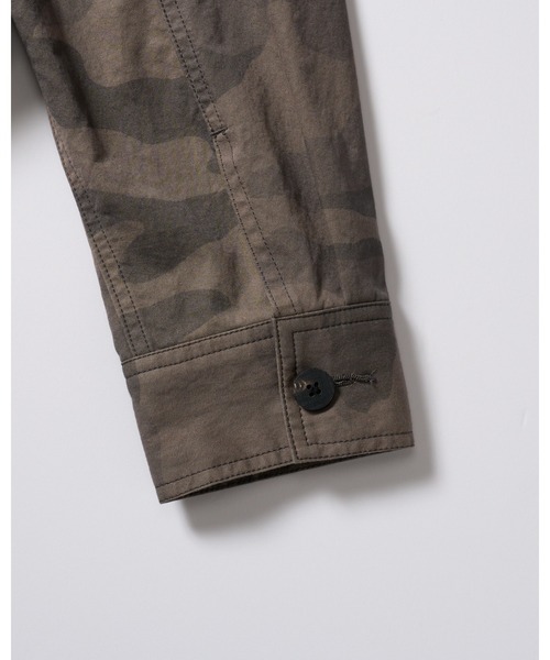 wjk(ダヴルジェイケイ)の「utility light coverall jacket(ノーカラージャケット・メンズ・ブラック/カーキ/グレー系カモフラージュ・X-LARGE/LARGE/MEDIUM/SMALL)」の21枚目の写真