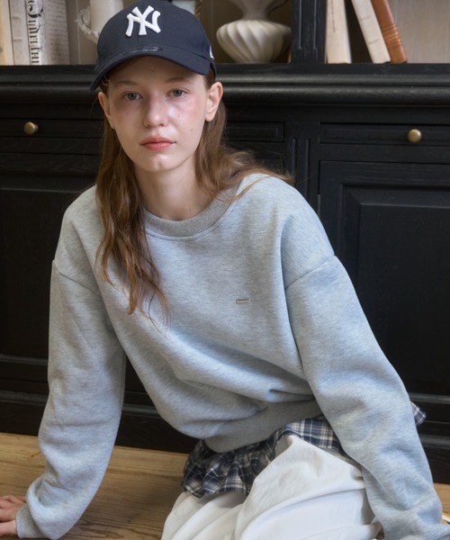 Birthday room(バースデイルーム)の「プレート付きチェックフリルスウェット/Checked Ruffle Sweatshirt with Plaque(スウェット・レディース・グレー/ネイビー・FREE)」の10枚目の写真