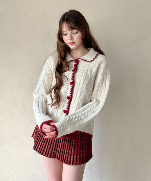 MORE self LOVE(モアセルフラブ)の「チェックプリーツスカート(スカート・レディース・ブラウン・FREE)」の5枚目の写真