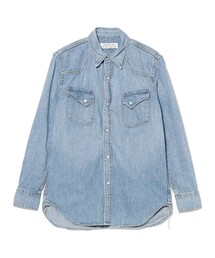【別注】REMI RELIEF / Denim Western shirt Classic Fit Fade Indigo