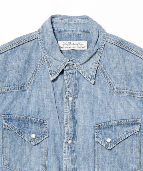BEAMS PLUS(ビームスプラス)の「【別注】REMI RELIEF / Denim Western shirt Classic Fit Fade Indigo(シャツ/ブラウス・メンズ・インディゴブルー・X-LARGE/LARGE/MEDIUM/SMALL/XX-LARGE)」の3枚目の写真