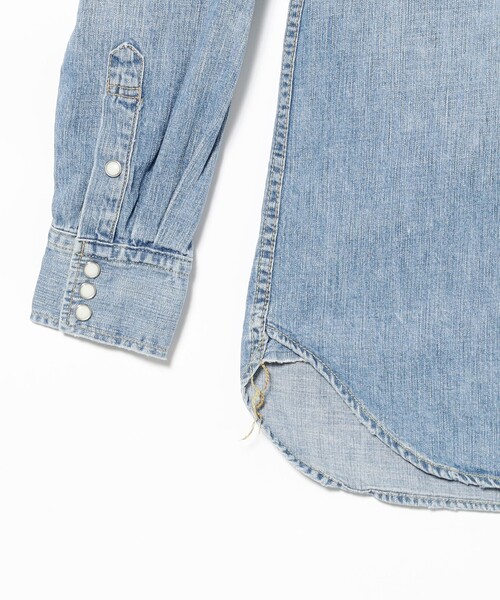 BEAMS PLUS(ビームスプラス)の「【別注】REMI RELIEF / Denim Western shirt Classic Fit Fade Indigo(シャツ/ブラウス・メンズ・インディゴブルー・X-LARGE/LARGE/MEDIUM/SMALL/XX-LARGE)」の4枚目の写真