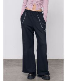 チェーンプリントスウェットパンツ