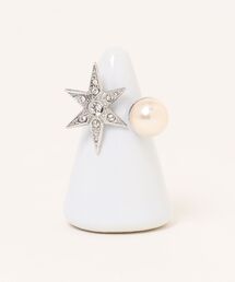 【ADER.bijoux/アデルビジュー】STAR pearl ring