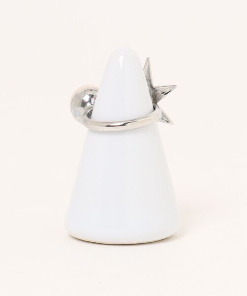 Tiara(ティアラ)の「【ADER.bijoux/アデルビジュー】STAR pearl ring(リング・レディース・シルバー・FREE)」の2枚目の写真