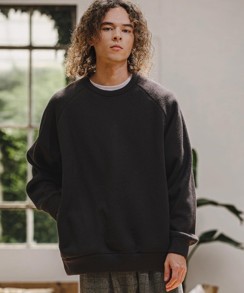 CAMBIO(カンビオ)の「mlt5836- Wool Blend Bonded Crewneck Long Sleeve Tee ロングスリーブクルーネックカットソー(A77626cmb)(Tシャツ/カットソー・メンズ・ネイビー/ブルー/ミックスグレー/ブラック・L/M/S)」の5枚目の写真