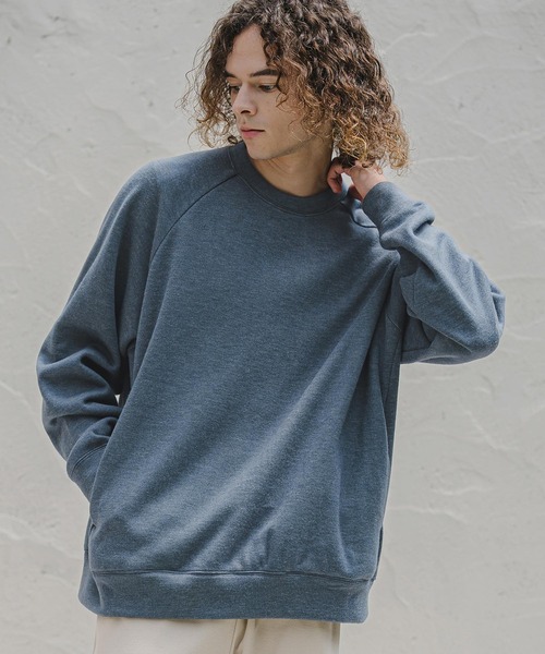 CAMBIO(カンビオ)の「mlt5836- Wool Blend Bonded Crewneck Long Sleeve Tee ロングスリーブクルーネックカットソー(A77626cmb)(Tシャツ/カットソー・メンズ・ネイビー/ブルー/ミックスグレー/ブラック・L/M/S)」の17枚目の写真