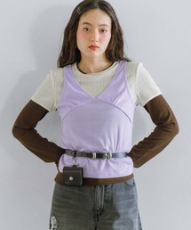 2SET/アイレットレイヤードロンT
