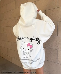 4GEEKs by SPIRALGIRL（フォーギークスバイスパイラルガール）の「【Sanrio/サンリオキャラクターズ】チャーミーキティバックプリントドルマンパーカー（ワンピース）」