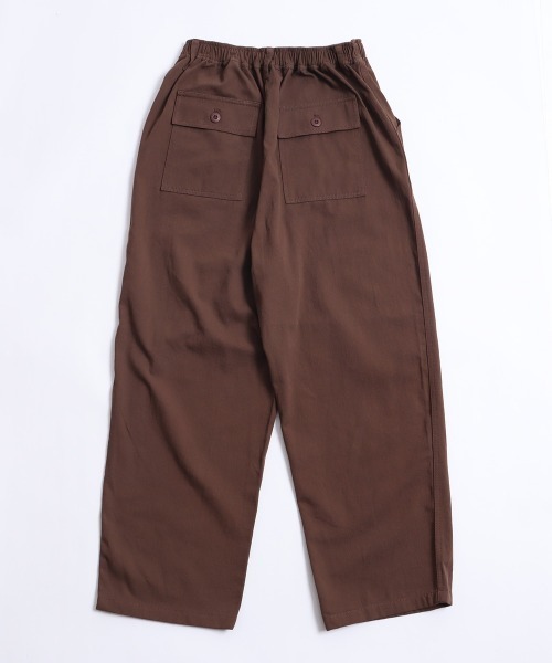 le colis(ルコリ)の「ツイルベイカーワイドストレートパンツ(その他パンツ・レディース・ダークブラウン/チャコールグレー/グリーン/エンジ/ブラック・LARGE/MEDIUM)」の6枚目の写真
