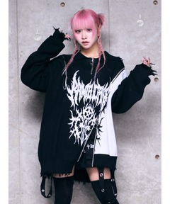 TRAVAS TOKYO/トラバス トーキョー』ショルダーZIPくまプリントTシャツ