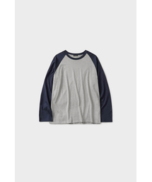 カラーラグランコットンロングTシャツ(5色展開)