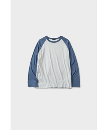 カラーラグランコットンロングTシャツ（5色展開）