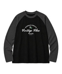ヴィンテージ VIVE オーバーサイズ ラグラン長袖Tシャツ