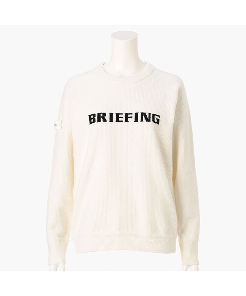 BRIEFING(ブリーフィング)の「【BRIEFING GOLF/ブリーフィングゴルフ】WOMEN’S AIRY YARN KNIT CREWNECK(ニット/セーター・レディース・チャコール/ホワイト/ブラウン系その他6・S/M)」の1枚目の写真