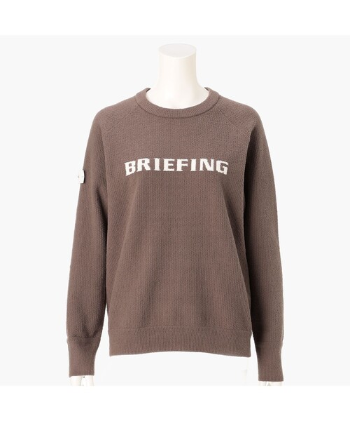 BRIEFING(ブリーフィング)の「【BRIEFING GOLF/ブリーフィングゴルフ】WOMEN’S AIRY YARN KNIT CREWNECK(ニット/セーター・レディース・チャコール/ホワイト/ブラウン系その他6・S/M)」の3枚目の写真