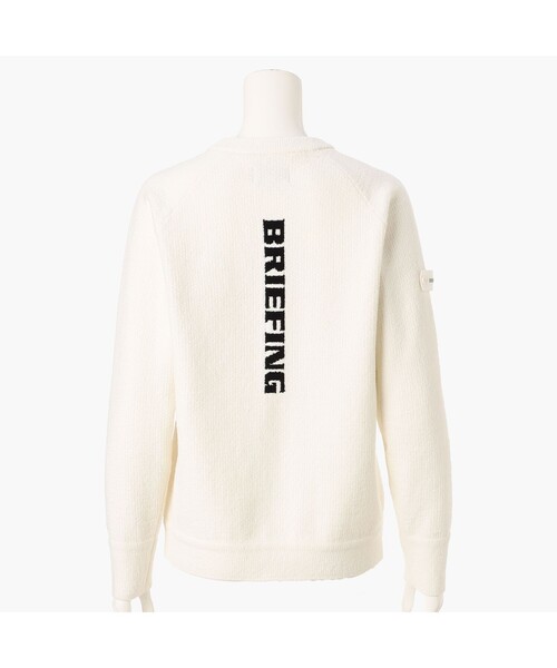 BRIEFING(ブリーフィング)の「【BRIEFING GOLF/ブリーフィングゴルフ】WOMEN’S AIRY YARN KNIT CREWNECK(ニット/セーター・レディース・チャコール/ホワイト/ブラウン系その他6・S/M)」の4枚目の写真