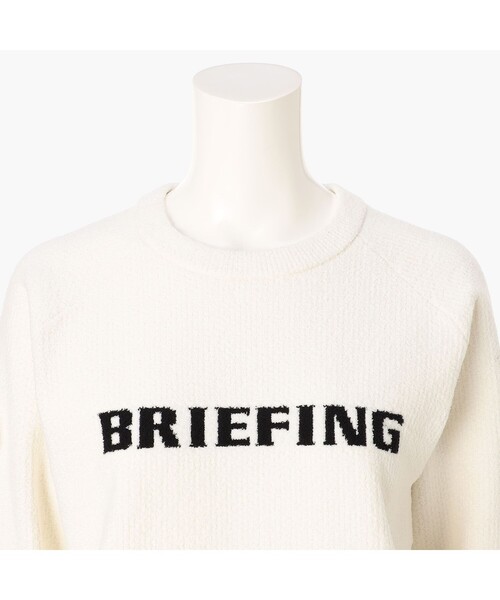 BRIEFING(ブリーフィング)の「【BRIEFING GOLF/ブリーフィングゴルフ】WOMEN’S AIRY YARN KNIT CREWNECK(ニット/セーター・レディース・チャコール/ホワイト/ブラウン系その他6・S/M)」の6枚目の写真