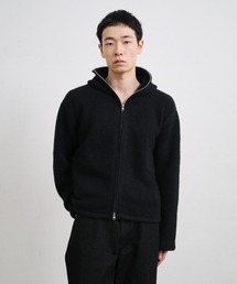 THE CLE（ザクレ）の「MOHAIR TOUCH ZIP KNIT HOODIE / モヘアタッチジップニットフーディ（ニット/セーター）」