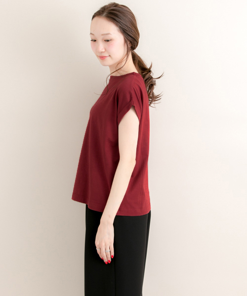 URBAN RESEARCH（アーバンリサーチ）の「UR ペルビアンTシャツ（Tシャツ/カットソー・レディース・ホワイト/レンガ/ベージュ/ネイビー/ブラック・FREE）」の14枚目の写真