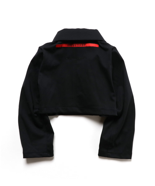 CHUBBYGANG（チャビーギャング）の「アジャスタブルショートジャケット（ブルゾン・キッズ・グレー/ブラック・130/100/120/140/160/150/110）」の3枚目の写真