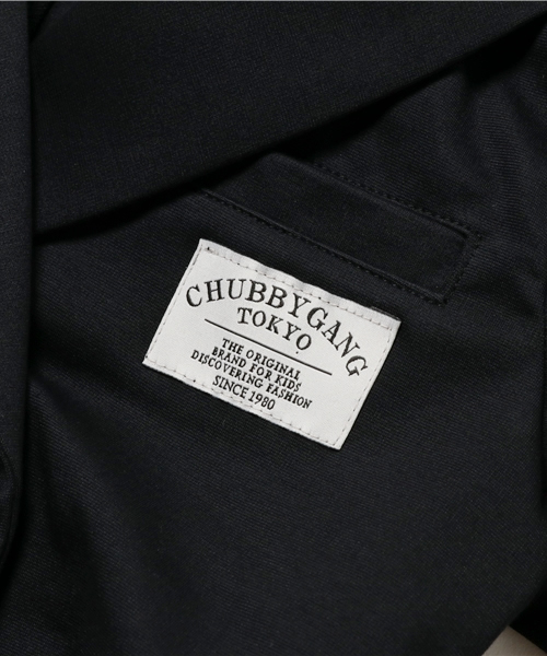 CHUBBYGANG（チャビーギャング）の「アジャスタブルショートジャケット（ブルゾン・キッズ・グレー/ブラック・130/100/120/140/160/150/110）」の5枚目の写真