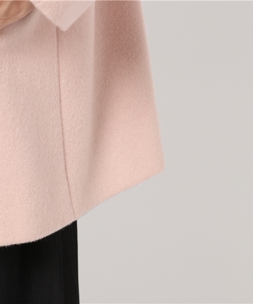 BLUE LABEL CRESTBRIDGE（ブルーレーベルクレストブリッジ）の「ビーバーメルトン　トッパーコート（その他アウター・レディース・ブラック/ピンク/ベージュ・38/36）」の11枚目の写真