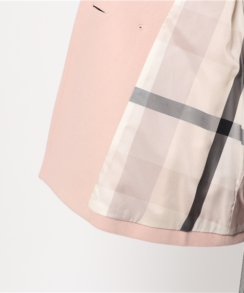 BLUE LABEL CRESTBRIDGE（ブルーレーベルクレストブリッジ）の「ビーバーメルトン　トッパーコート（その他アウター・レディース・ブラック/ピンク/ベージュ・38/36）」の13枚目の写真