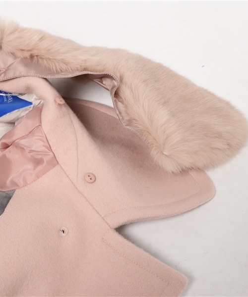 BLUE LABEL CRESTBRIDGE（ブルーレーベルクレストブリッジ）の「ビーバーメルトン　トッパーコート（その他アウター・レディース・ブラック/ピンク/ベージュ・38/36）」の15枚目の写真