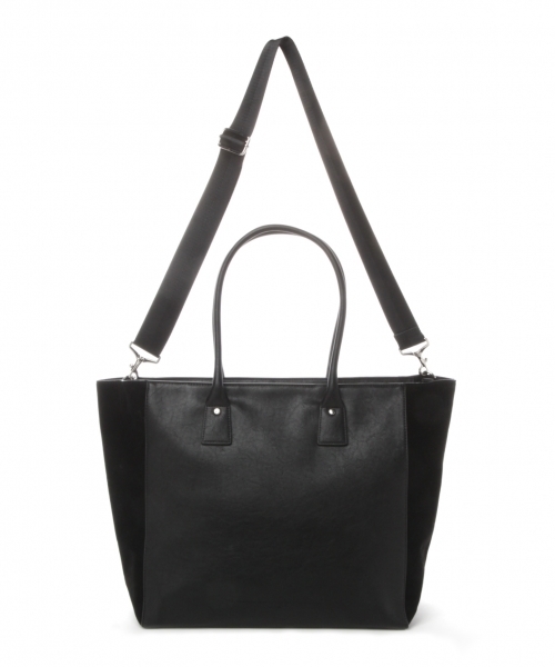 RAGEBLUE（レイジブルー）の「＜2WAY仕様＞フェイクレザーコンビトートBAG/735555（トートバッグ・メンズ・ブラック/ダークブラウン・FREE）」の6枚目の写真